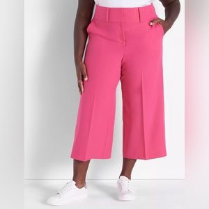 Size 16 Lane Bryant cropped pants hot pinks New with tags.